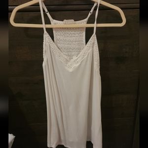 Flowy white tank